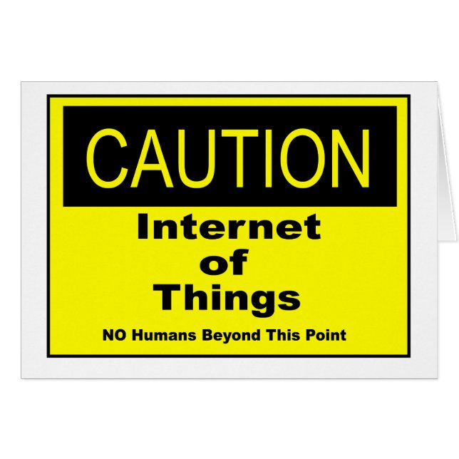 Internet der Dinge - Warnhinweis (Vorderseite (Horizontal))
