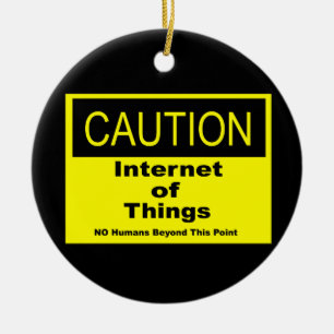 Internet der Dinge - Warnhinweis Keramikornament