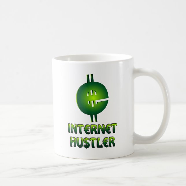 Internet Hustler Kaffeetasse (Rechts)