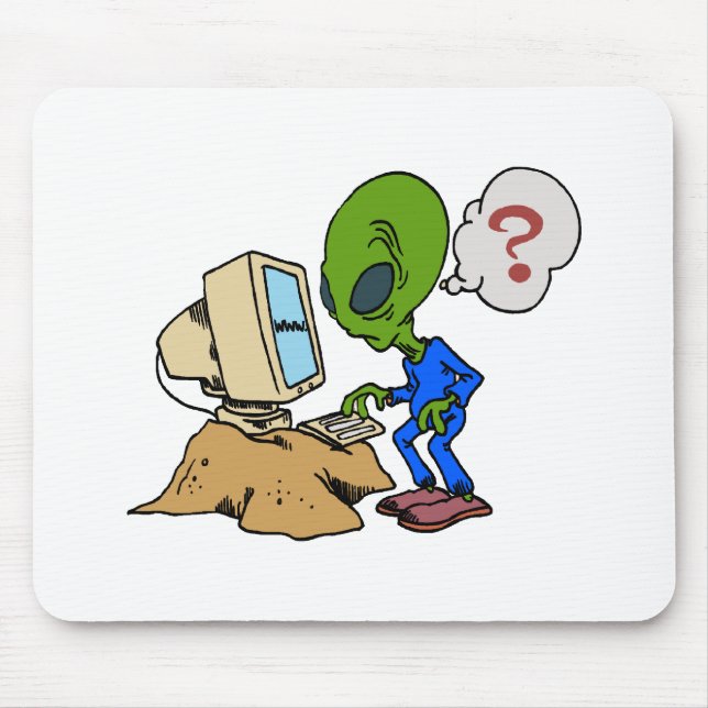 Internet ist alien zu diesem Marsmenschen Mousepad (Vorne)