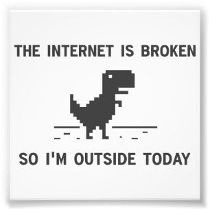 Internet ist defekt, also bin ich draußen heute fotodruck