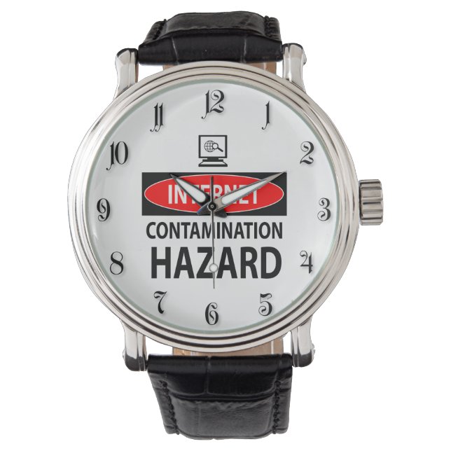 Internet - Kontaminationsgefahr Armbanduhr (Vorderseite)