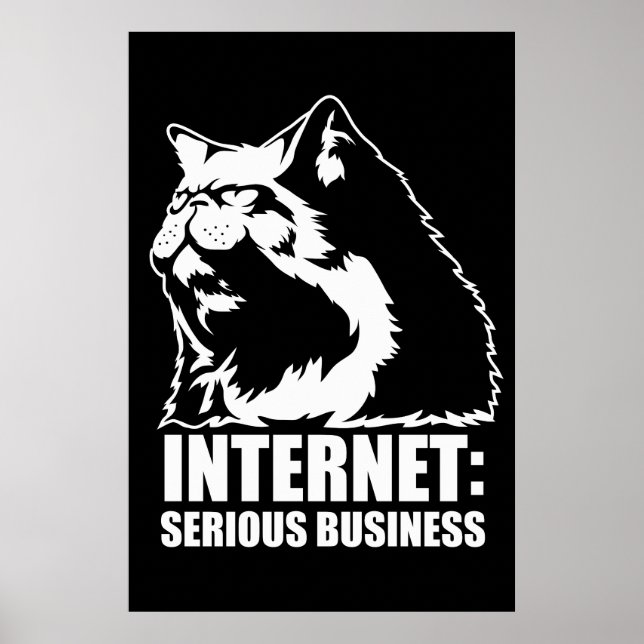 Internet: Serious Business (lolcat lustiges Hemd) Poster (Vorne)