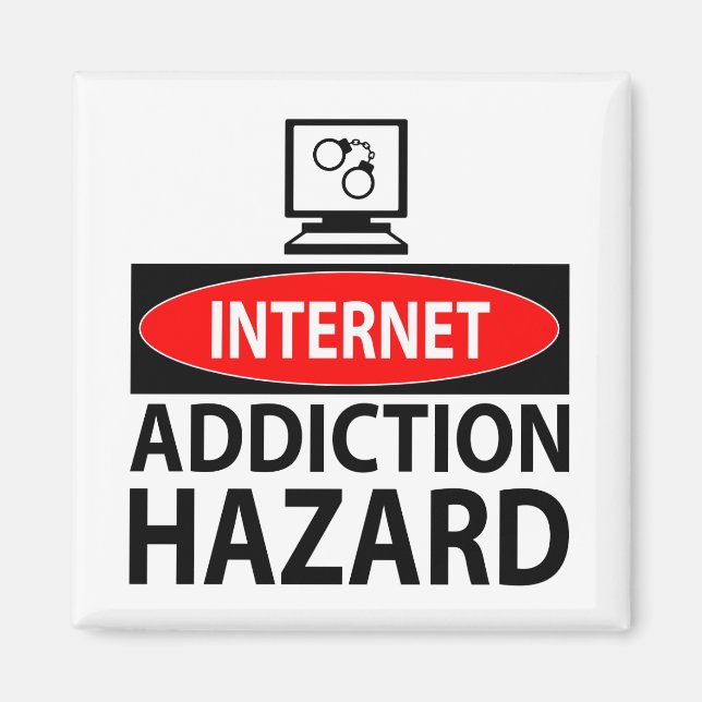 Internet - Suchtgefahr Magnet (Vorne)