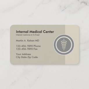 Internist Visitenkarte