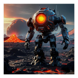 Interplanetarischer Robot Explorer Poster