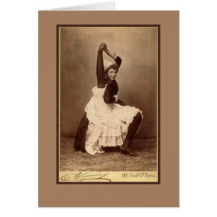 Interprète de cirque désarticulé sur des cartes