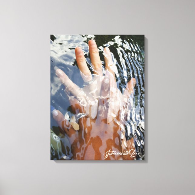 Interrassische Liebe Leinwanddruck (Vorderseite)