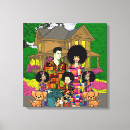 Interrazionale Mauer Art Leinwanddruck