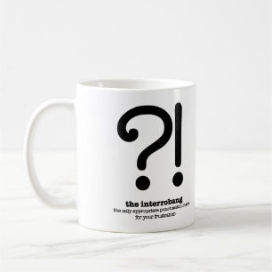 Interrobang Grammatik-Tassen-lustige englische Kaffeetasse