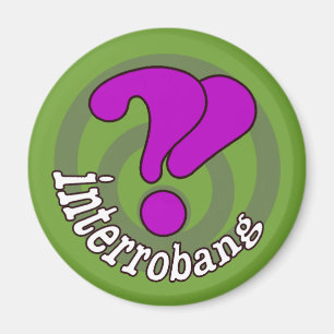 Interrobang Pop Art Magnet - Vert