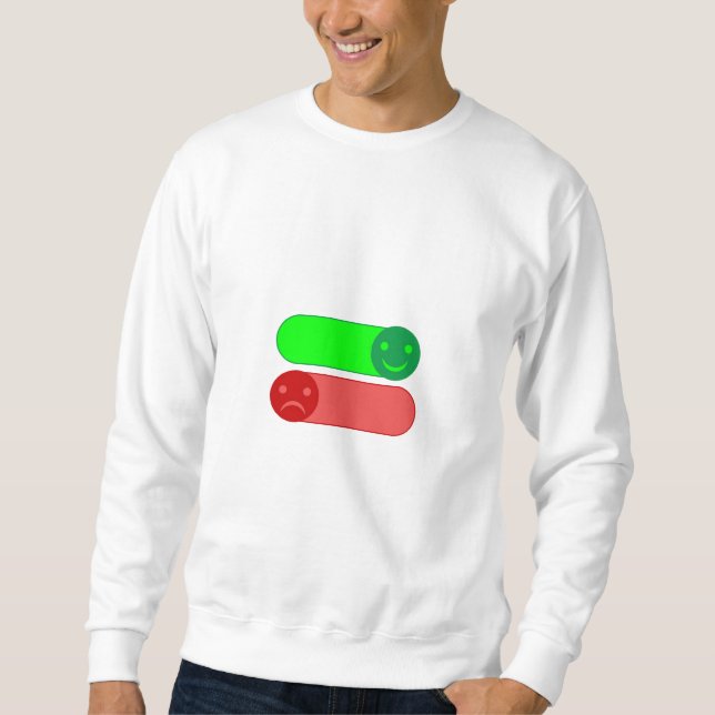Interrupteur d’humeur Emoji Sweat - shirt à capuch (Devant)