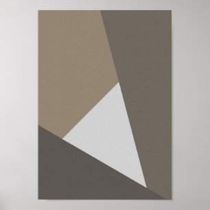 Intersect – Neutrales geometrisches Kunstwerk Poster