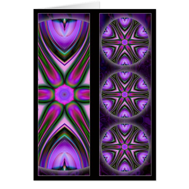 Intersectez la carte de signet de mandala (Devant)