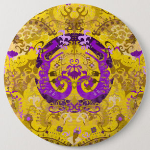 Intersex Dragon Damask - Farbe der intersexuellen  Button
