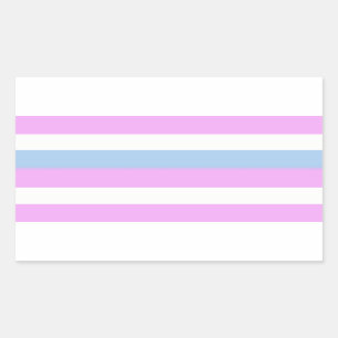 Intersex Flaggenaufkleber Rechteckiger Aufkleber