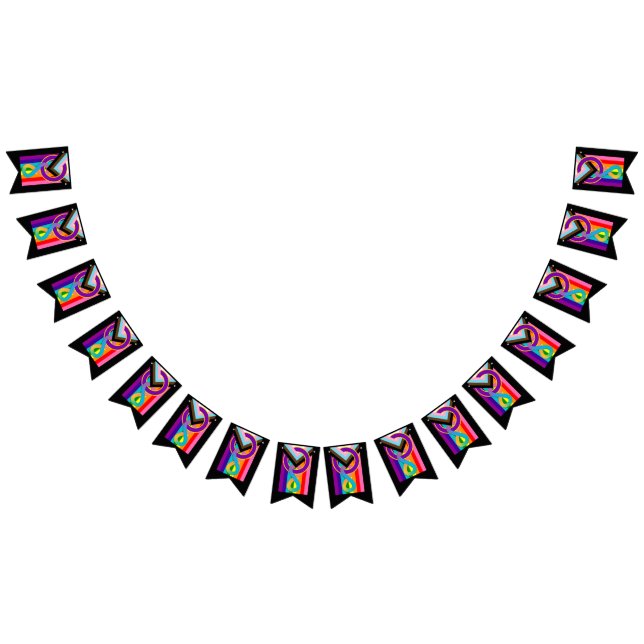 Intersex Neurodivergent Progressive Pride Flag Wimpelkette (Alle)