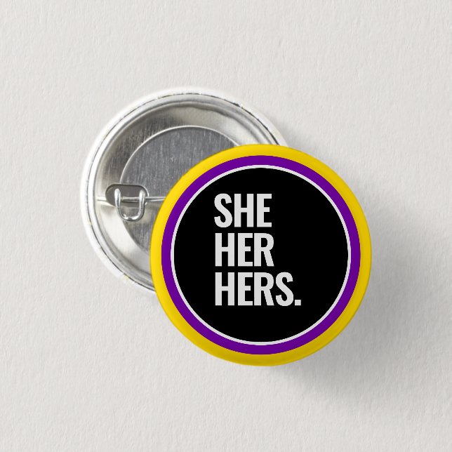 Intersex Pride Button (Vorne & Hinten)