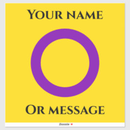Intersex Pride Flag Aufkleber