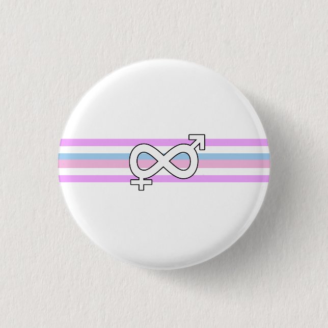 Intersex Pride Flag Button (Vorderseite)