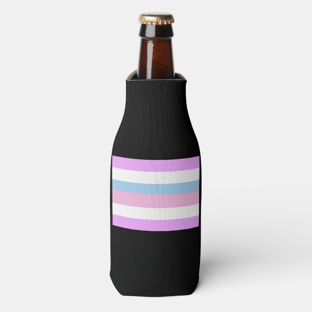 Intersex Pride Flag Flaschenkühler (Flaschenvorderseite)
