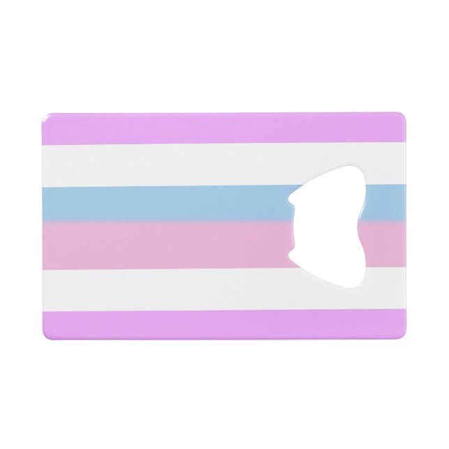 Intersex Pride Flag Geldbeutel Flaschenöffner (Vorderseite (Horizontal))