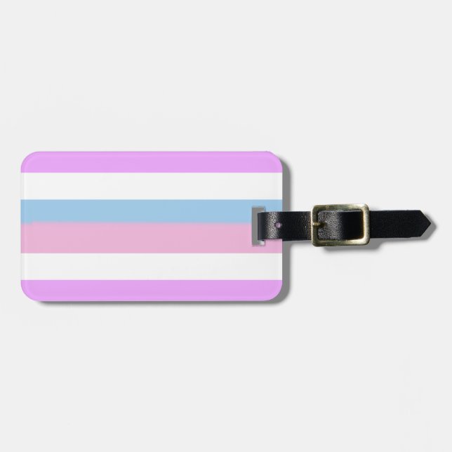Intersex Pride Flag Gepäckanhänger (Vorderseite horizontal)