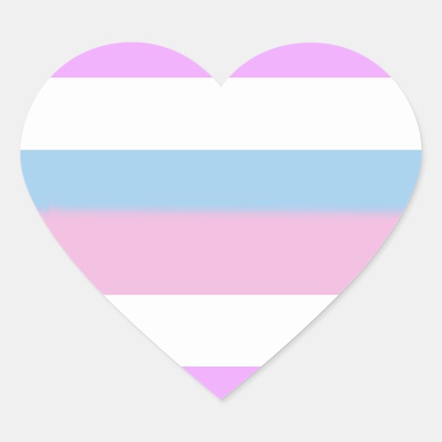 Intersex Pride Flag Herz-Aufkleber (Vorderseite)
