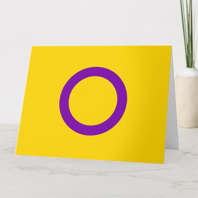 Intersex Pride Flag Karte (Vorderseite)