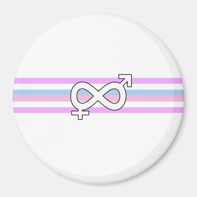 Intersex Pride Flag Magnet (Vorne)