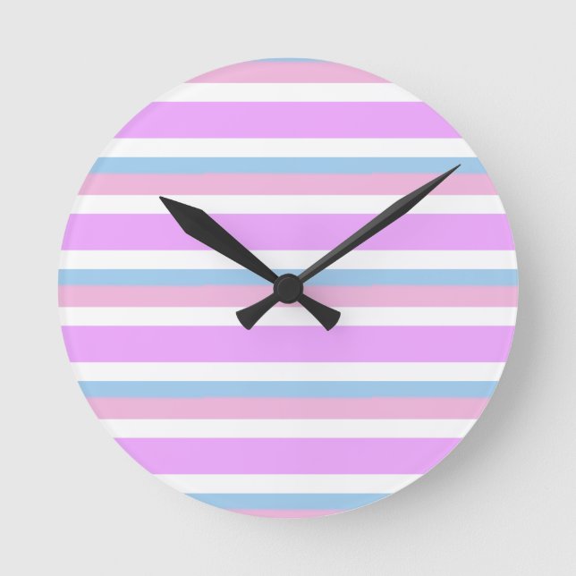 Intersex Pride Flag Runde Wanduhr (Vorderseite)