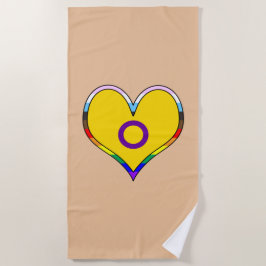 Intersex Pride Heart Beach Handtuch