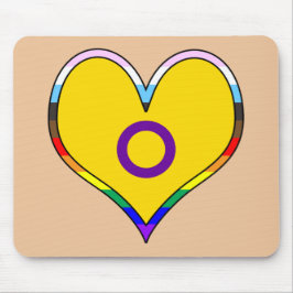 Intersex Pride Heart Mousepad