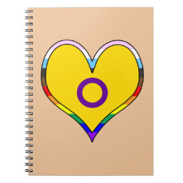 Intersex Pride Heart Notebook Notizblock