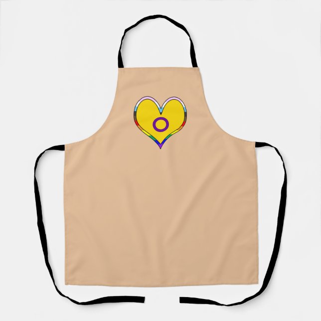 Intersex Pride Heart Schürze (Vorderseite)