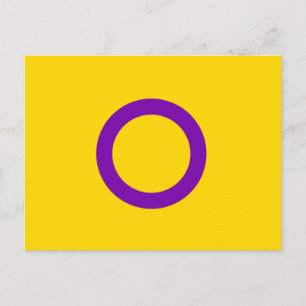 INTERSEX PRIDE POSTKARTE