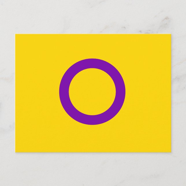 INTERSEX PRIDE POSTKARTE (Vorderseite)