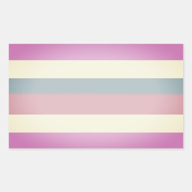 Intersex Pripes Rechteckiger Aufkleber (Vorderseite)