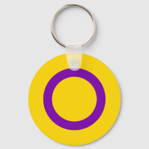 Intersex-Stolz-Flagge Schlüsselanhänger