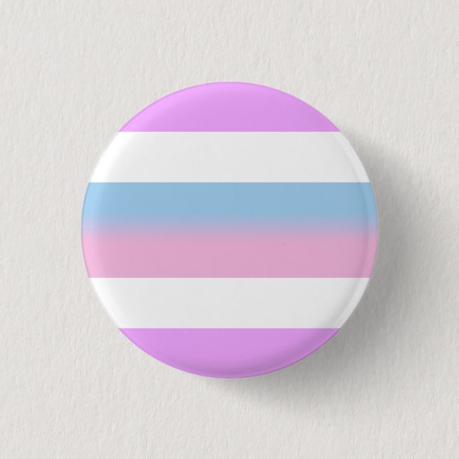 Intersex Stolz-Knopf (Streifen) Button (Vorderseite)