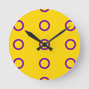 INTERSEX-STOLZFLAGGE RUNDE WANDUHR
