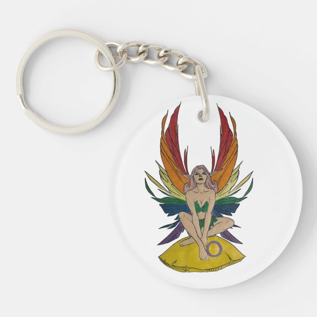 Intersexuelle Fee Schlüsselanhänger (Vorderseite)