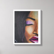 Interskopische Frau - Leinwand