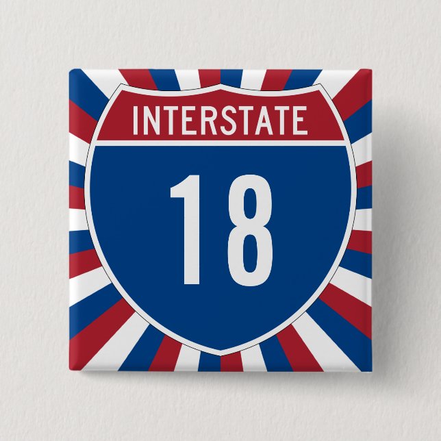 Interstate 18 button (Vorderseite)