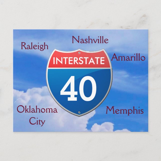 Interstate 40 - cartes postales (Devant)