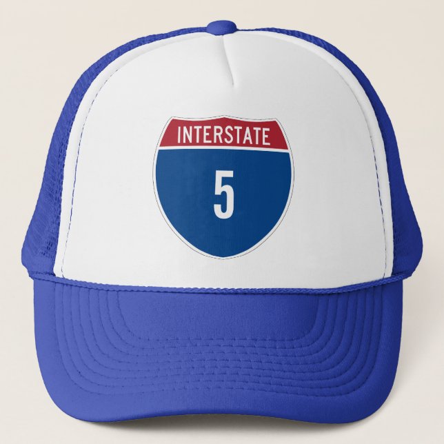 Interstate 5 Hat Truckerkappe (Vorderseite)