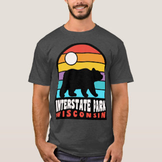 Interstate Park St Croix Falls Wisconsin Bear Retr T-Shirt