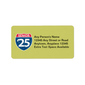 Interstate Senior '25 Labels Adressaufkleber