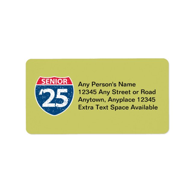Interstate Senior '25 Labels Adressaufkleber (Vorne)