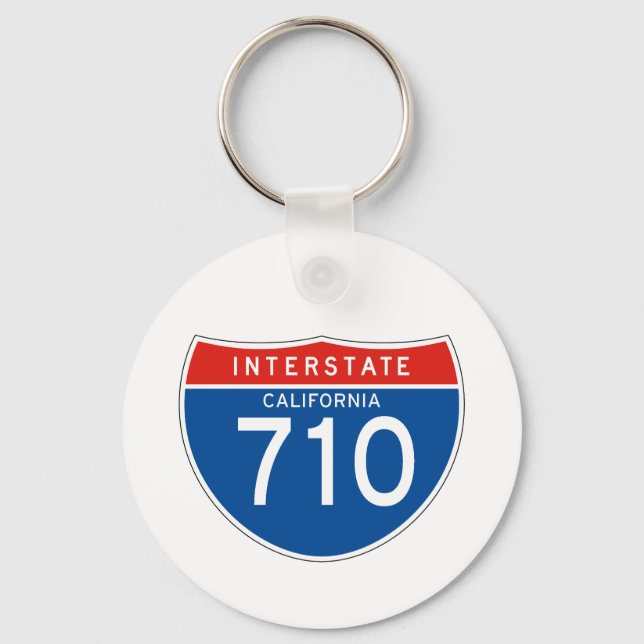Interstate Sign 710 - Kalifornien Schlüsselanhänger (Vorderseite)